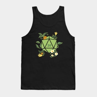 Polyhedral D20 Dice Plants Flowers and Succulents Lovers Tank Top